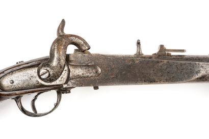 null Rifle of rampart with percussion model 1829 M31. 

Strong round barrel with...
