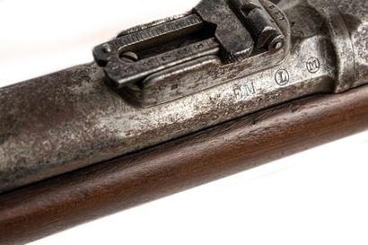 null Carabine de cavalerie modèle 1866, calibre 11 mm. 

Canon rond, à pans, daté...
