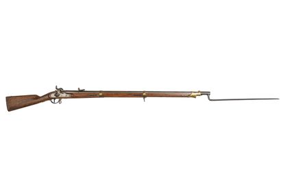 null Fusil prussien à percussion modèle 1839. 

Canon rond à pans au tonnerre daté...