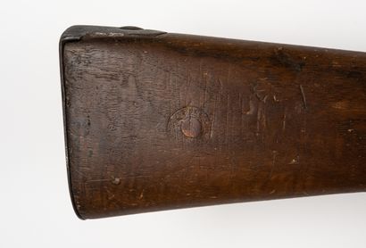 null Percussion rifle model 1840 of navy. 

Round barrel with sides with the thunder...