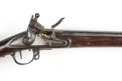 null Fusil d’infanterie à silex modèle 1777. 

Canon rond à pans au tonnerre poinçonné....