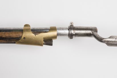 null Flintlock rifle attributed to the guards of the Navy or the ports, flintlock...