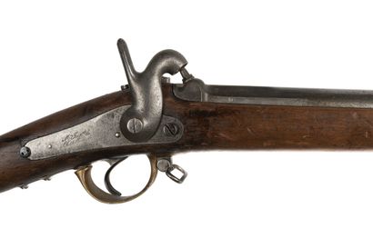null Percussion rifle model 1853T of navy. 

Round barrel with sides with the thunder...