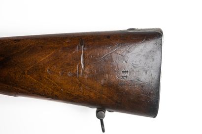 null Saxon modified Chassepot rifle model 1873, caliber 11 mm. 

Round barrel with...