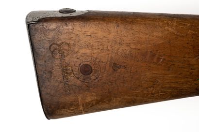 null Percussion rifle model 1853T of navy. 

Round barrel with sides with the thunder...