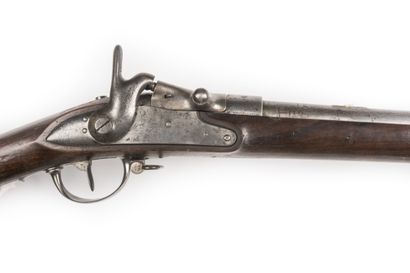 null 
Fusil modèle 1822 T Bis modifié à tabatière. 




Canon rond avec hausse déssoudée....