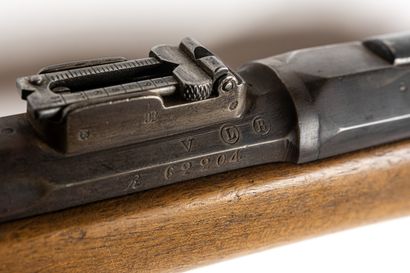 null Mousqueton d’artillerie modèle 1874, calibre 11 mm. 

Canon rond à pans au tonnerre...