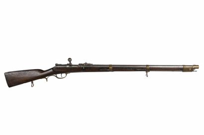 null Dreyse rifle model 1854, caliber 15,43 mm 

Flush-fitting barrel with leafed...