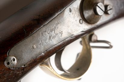 null Rifle of dragon with snuffbox 1867. 

Round barrel with rise to 600 m. Punched...