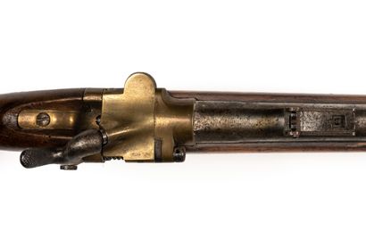null Fusil à percussion modèle 1854 de la Garde impériale transformé à tabatière....