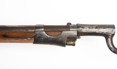 null Austrian (or German) percussion rifle. 

Round barrel. Tailstock and lock stamped,...