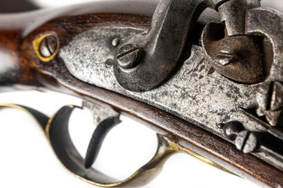 null Prussian cavalry rifle model 1823, modified with percussion. 

Round barrel...
