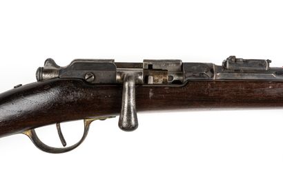 null Mousqueton de gendarme à pied modèle 1874 M80, calibre 11 mm. 

Canon rond à...