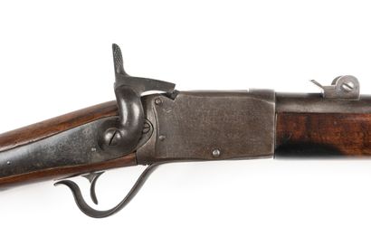null Peabody rifle, caliber 52 

Round barrel with rise. Walnut stock. One strap...