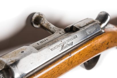 null Fusil d’infanterie Chassepot, M 1871, calibre 11 mm. 

Canon rond à pans au...