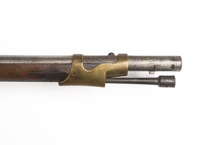 null Percussion rifle model 1837 "Pontcharra

Round rifled barrel, with thunderbolt...