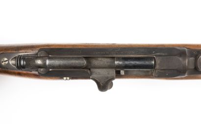 null Model 1874 artillery musket, 11 mm caliber. 

Round barrel with sides to the...