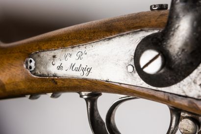 null Percussion rifle of voltigeur model 1840. 

Round barrel with flats to the thunder....