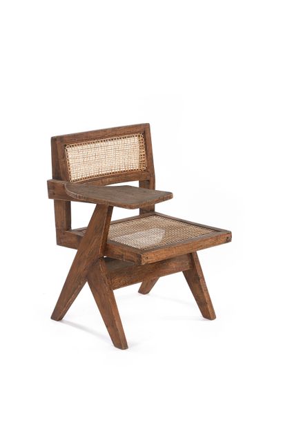 null Pierre JEANNERET (1896-1967)

Chair called Classroom chair Teak, rattan pith

66.5...