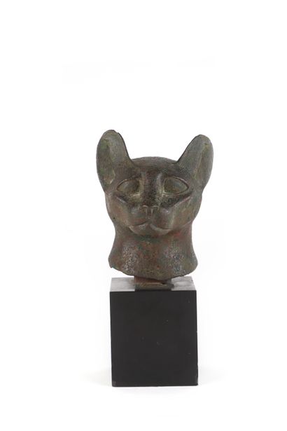 null 
EGYPTE, époque Saïte, XXVIe dynastie




Tête de chat. Le visage du félin...