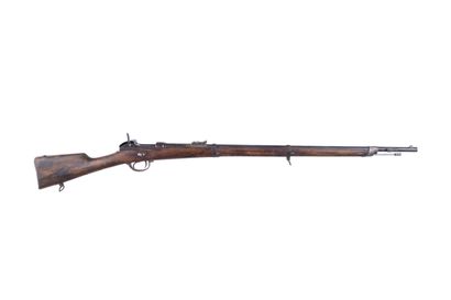 null Fusil Werder modèle 1869, calibre 11 mm. 

Canon rond, à pans avec hausse. Garnitures...