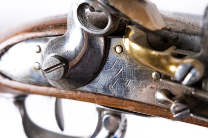 null Flintlock rifle of dragon type An IX. 

Round barrel with sides with the thunder,...