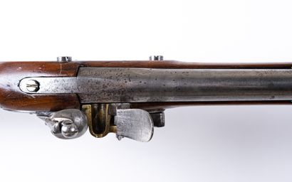 null Fusil à silex de dragon type An IX. 

Canon rond à pans au tonnerre daté 1813....