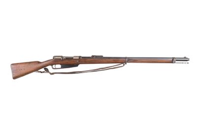 null 
Gewehr 1888 rifle of the engineers, caliber 8 mm. 




Round barrel, bronzed,...