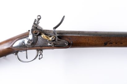 null Flintlock rifle of grenadier model An IX. 

Round barrel with sides with the...