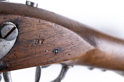 null Flintlock rifle of grenadier model An IX. 

Round barrel with sides with the...