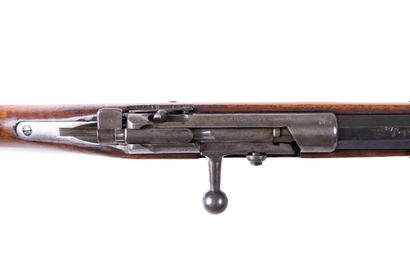 null 
Gewehr 1888-05 rifle, 8 mm calibre. 




Round barrel with punched rise marked...