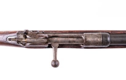 null 
Gewehr 1888-14 rifle, 8 mm calibre. 




Round, bronzed barrel with frog, stamped...