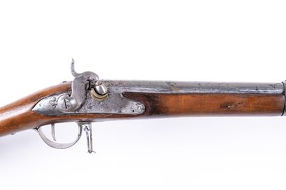 null Revolutionary infantry rifle, probably of officer, with flint transformed with...