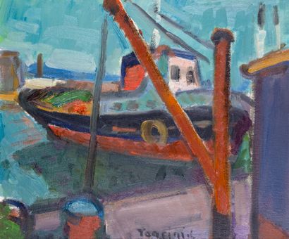 null Louis TONCINI (1907-2002)

Boat at the quay

Oil on canvas 

Signed lower right

38...