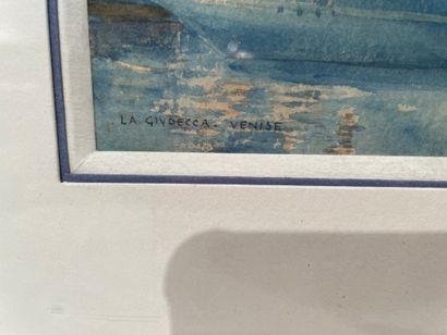 null G. CHEDANNE

La Giudecca – Venise 

Aquarelle sur papier 

Signé en bas à droite...