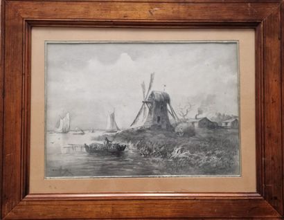 null Emile Henry (1842-1920)

Paysage au moulin

Aquarelle 

Signée en bas à gauche

24,5...