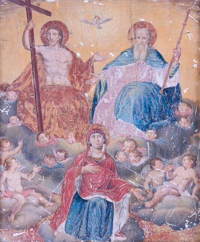 null Ecole FRANCAISE du XIXème siècle

La saint trinité

Huile sur panneau

39 x...
