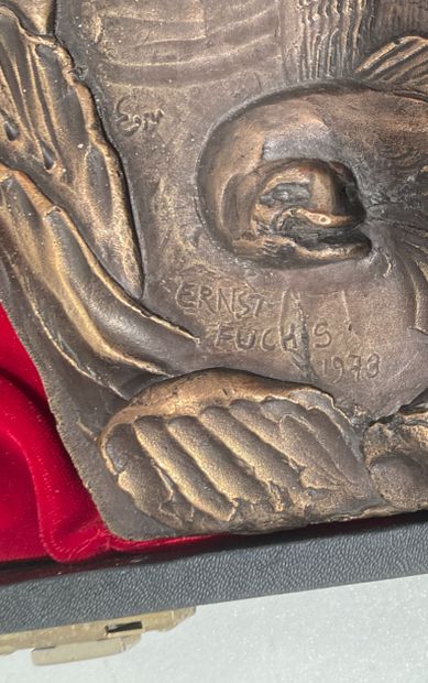 null Ernst FUCHS (1930-2015)

Heiliger Christoforus. 1973

Bronze

Signé et numéroté...