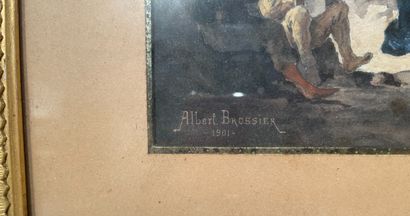 null Albert BROSSIER

La drole de messe. 1901

Aquarelle

Signée et datée en bas...