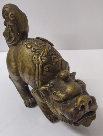 null China Xxeme century.

Chimera in bronze

stamp

H. 19 cm L. 21 cm