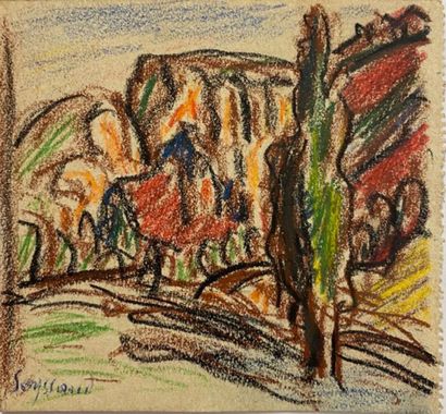 René SEYSSAUD (1866-1952)

Paysage rouge

Crayon...