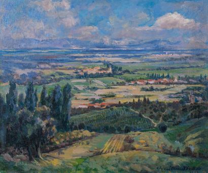 null François Charles SCHENCKBECHER (1887-1946)

Landscape. 1934

Oil on canvas

Signed...