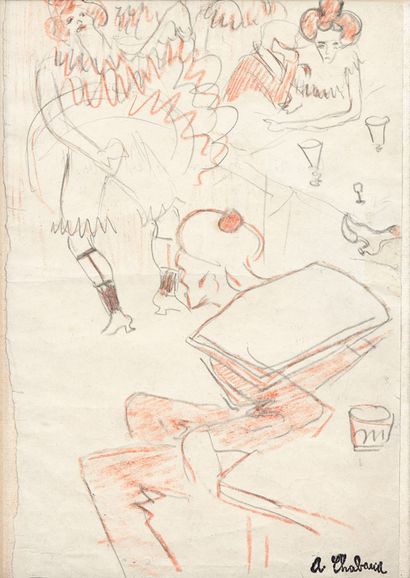 null 
Auguste CHABAUD (1882-1955)
Les filles et le marin

Pastel et crayon sur papier

Cachet...