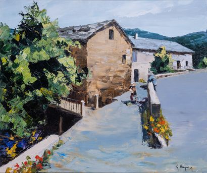 Gérard REYNIER (1940)

Le village en montagne,...