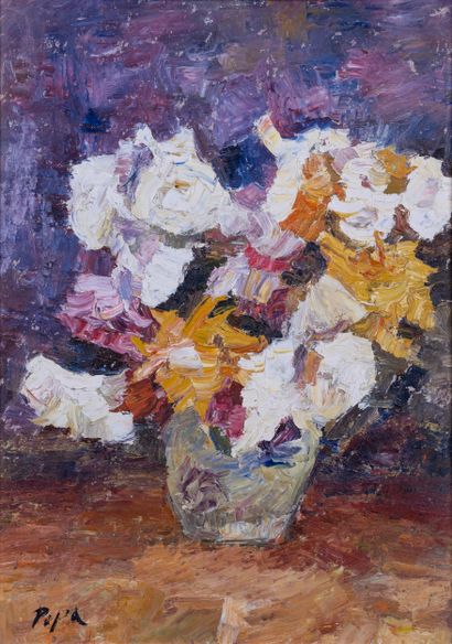 null Virgil POPA (1917-2003)

Le bouquet de fleur

Huile sur isorel

Signée en bas...