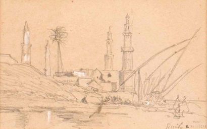 Narcisse BERCHERE (1819-1891) 

Port oriental...