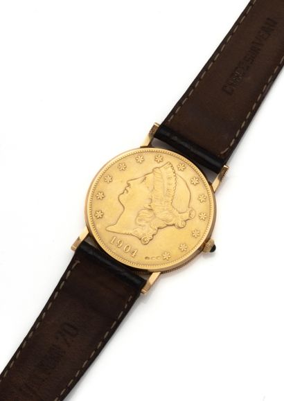 null 
Corun (Sold by Van Cleef and Arpels)

Coin Watch

City watch composed of a...