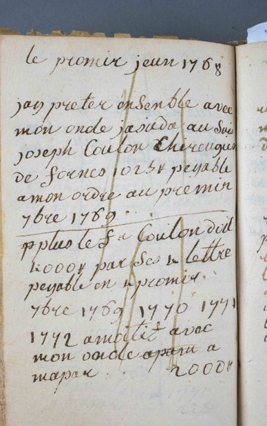 null Livre de comptes de Mordecaï de Lisbonne. XVIIIe siècle.

Rare manuscrit autographe...