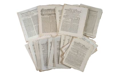 null [ANCIEN REGIME] Lot de 82 Journaux

- “Gazette de Santé” : rare premier numéro...