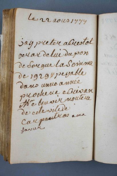 null Livre de comptes de Mordecaï de Lisbonne. XVIIIe siècle.

Rare manuscrit autographe...